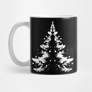 Rorschach Christmas Tree Mug